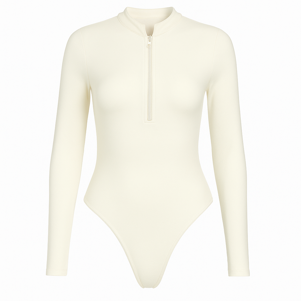 BODY MANCHES LONGUES ZIPPE