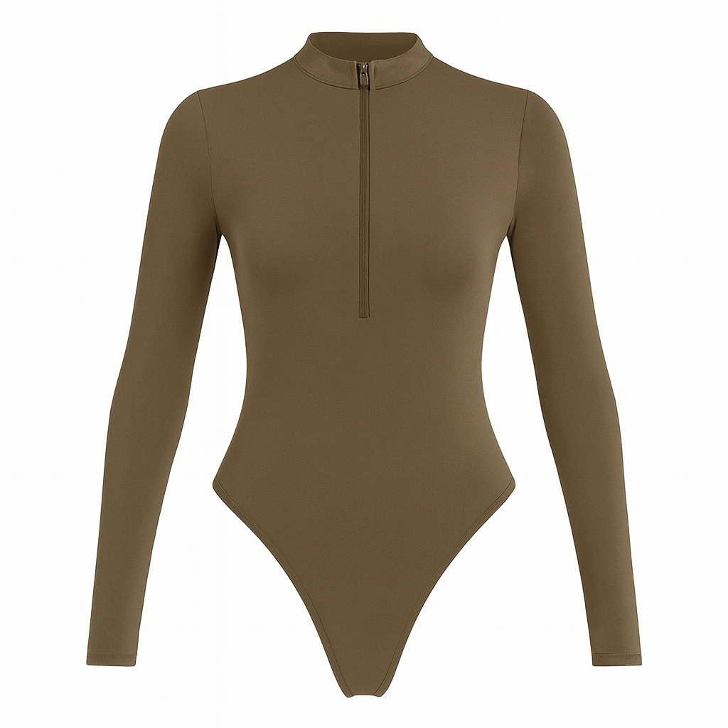 BODY MANCHES LONGUES ZIPPE